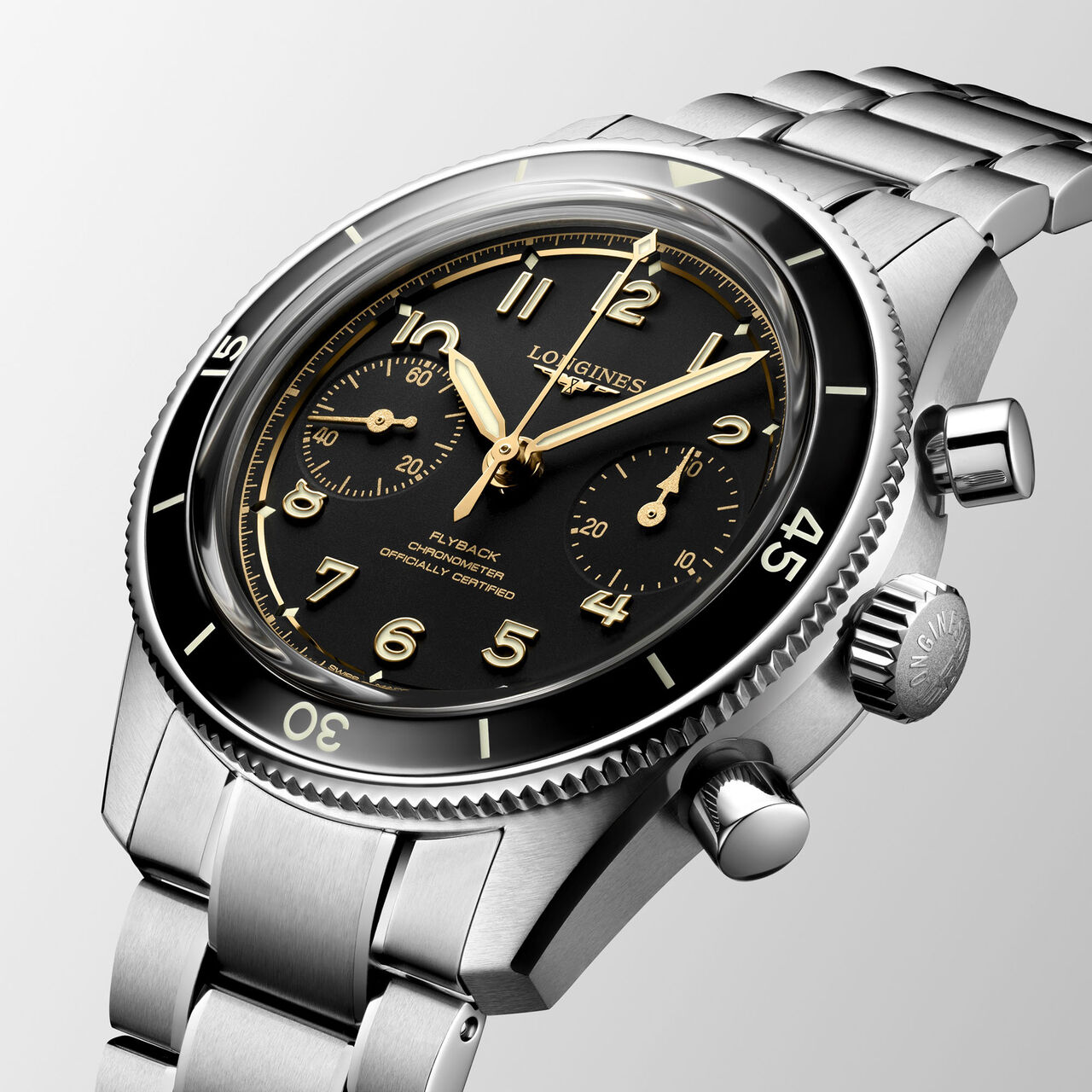 Longines Spirit Flyback Manual Chronograph 40 mm Stainless Steel image number 1